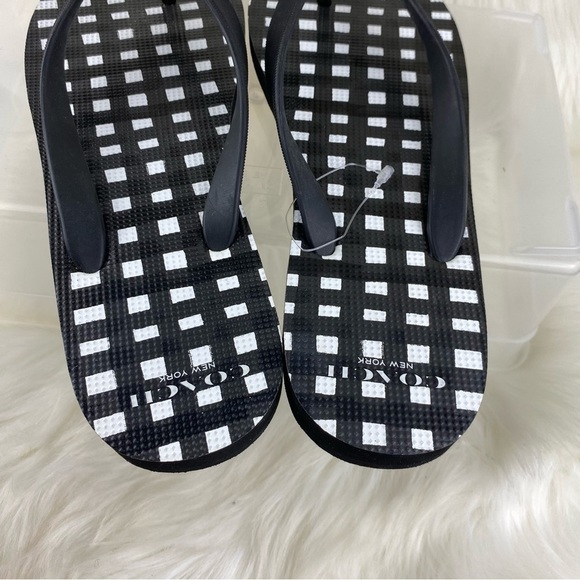 COACH THONG BOW SANDALS-SLIP ON SHOES SIZE 9-10 - Picture 2 of 7